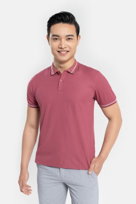 Áo polo nam cổ dệt cao cấp